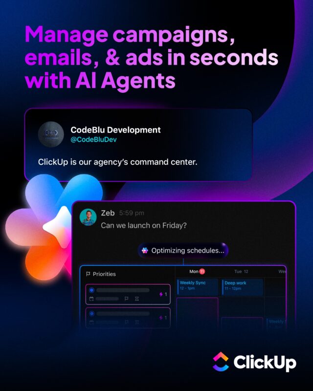 Manage Campaigns, Emails, & Ads in Seconds with AI Agents – ClickUp