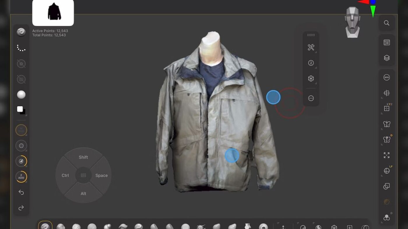 ZBrush update makes the iPad a powerful tool for 3D scanning
