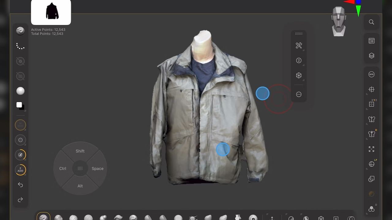 ZBrush update makes the iPad a powerful tool for 3D scanning