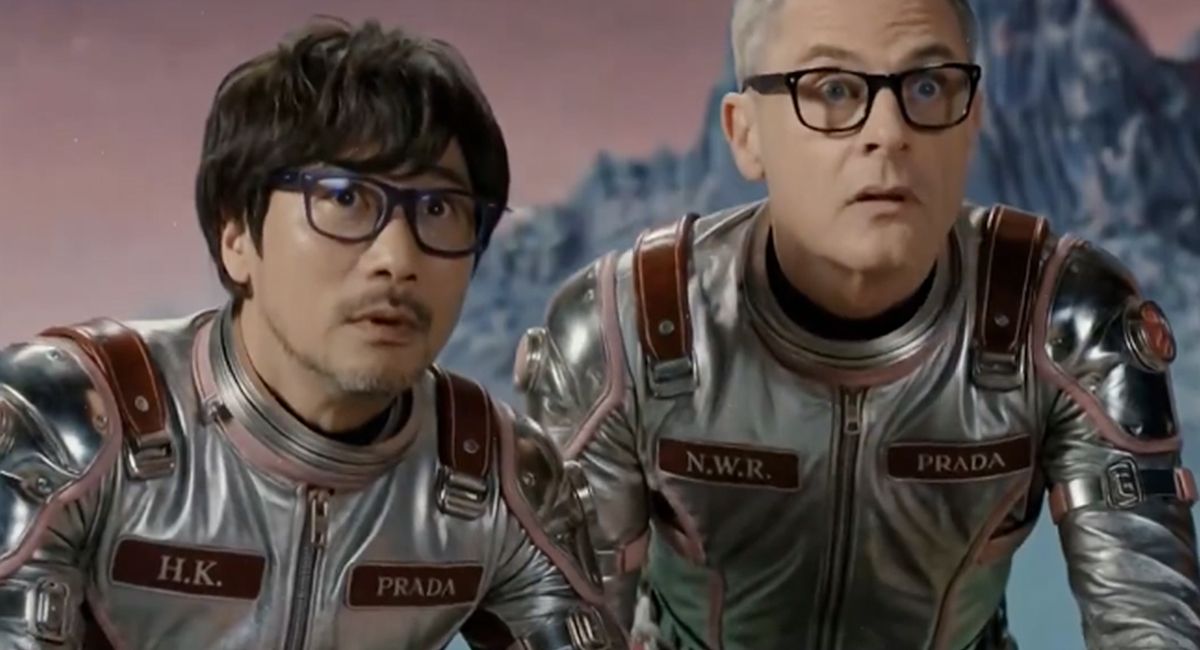 AI-generated Hideo Kojima stars in Prada’s controversial sci‑fi ad campaign