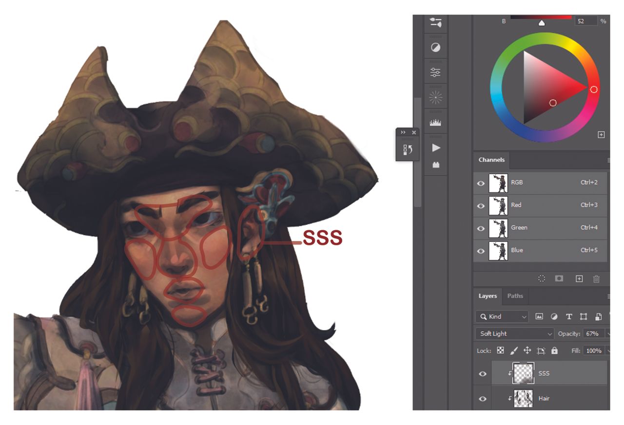 How to craft a refined character design, from rough sketch to finished render