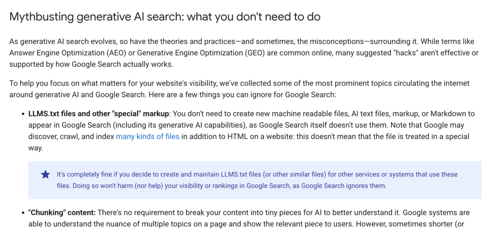 Google says LLMS.txt files neither boost nor hurt your search rankings